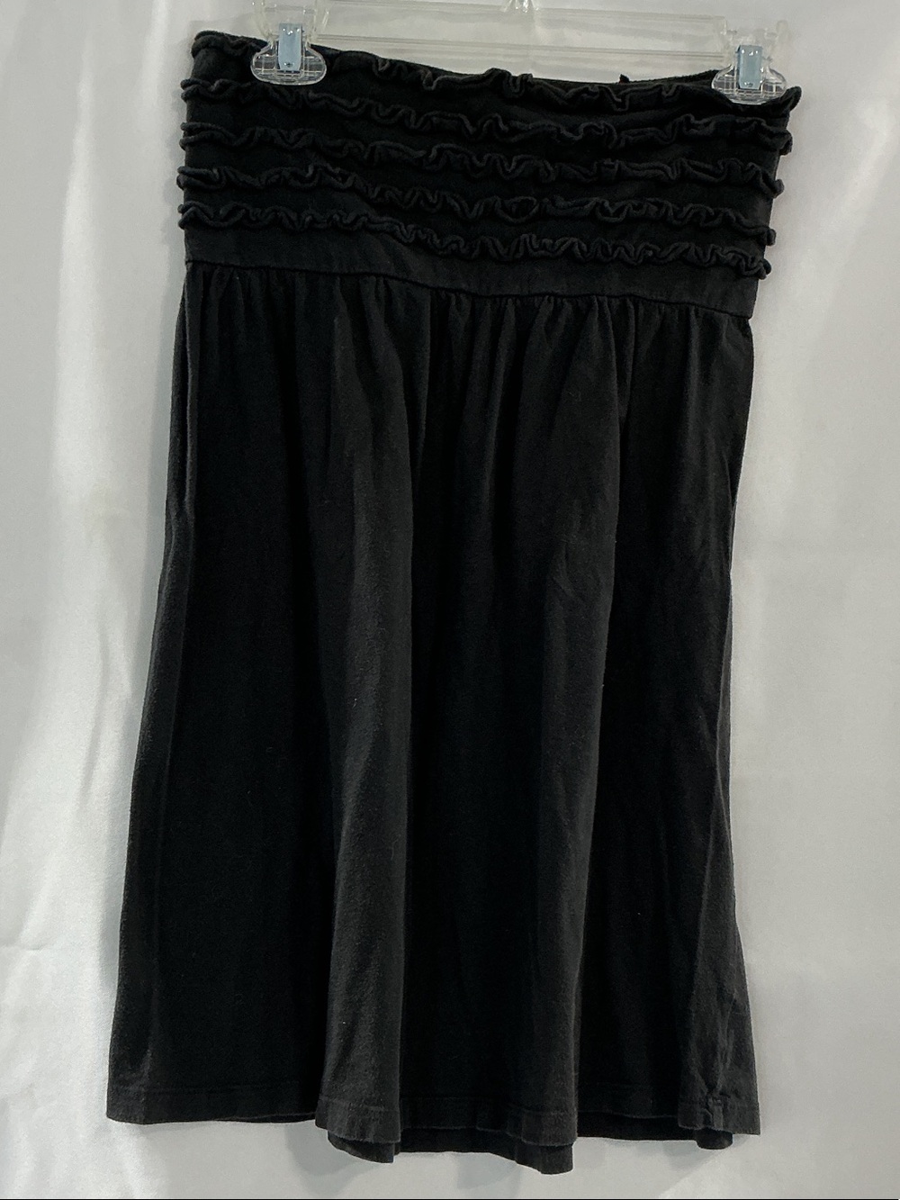 Papaya Black Ruffle Waistband Skirt